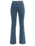 Chlo - High-rise Flared-leg Jeans - Womens - Dark Denim