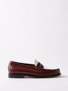 G.h. Bass & Co. - Weejuns Heritage Larson Leather Loafers - Mens - Maroon