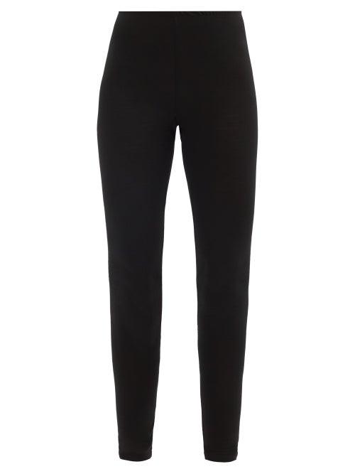 Ladies Lingerie About - Core Merino-wool Leggings - Womens - Black