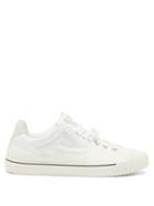 Maison Margiela - Number-embossed Leather Trainers - Mens - White