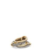 Matchesfashion.com Spinelli Kilcollin - Vega Diamond Pav, 18kt Gold & Silver Ring - Womens - Gold