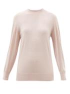 Johnstons Of Elgin - Cashmere-blend Sweater - Womens - Light Pink
