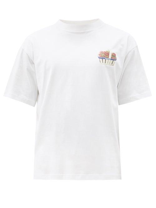 Matchesfashion.com Jacquemus - Fraises Strawberry-print Cotton-jersey T-shirt - Mens - White