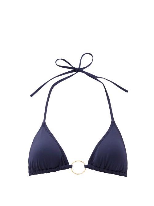 Matchesfashion.com Melissa Odabash - Miami Triangle Bikini Top - Womens - Navy
