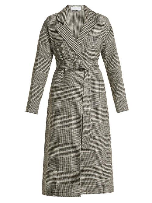 Matchesfashion.com Gabriela Hearst - Souza Cashmere Belted Coat - Womens - Black White