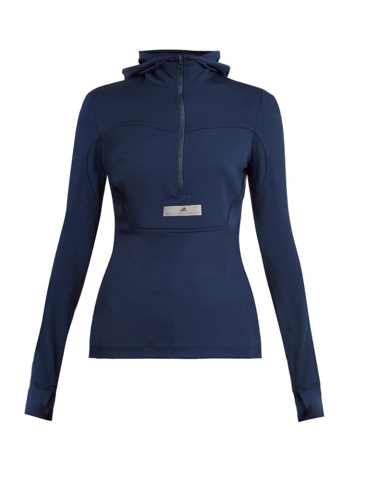 Adidas By Stella Mccartney Run Hooded Performance Top