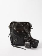 Balenciaga - Le Cagole Crinkled-leather Cross-body Bag - Mens - Black