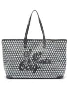 Matchesfashion.com Anya Hindmarch - I Am A Plastic Bag Recycled-canvas Tote Bag - Womens - Grey Multi