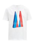 Matchesfashion.com Moncler - Logo-print Cotton-jersey T-shirt - Mens - White