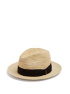 Borsalino Panama Woven And Crochet Straw Hat