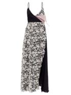Matchesfashion.com Roni Helou - Ayens Floral-print Jersey Midi Dress - Womens - Black Print