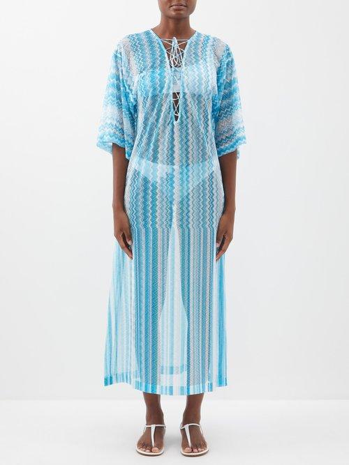 Missoni - Zigzag Kaftan - Womens - Blue