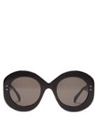 Matchesfashion.com Alaa Eyewear - Oversized Round Acetate Sunglasses - Womens - Black