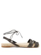 Ball Pagès Doble Cross Hemp Slingback Espadrilles