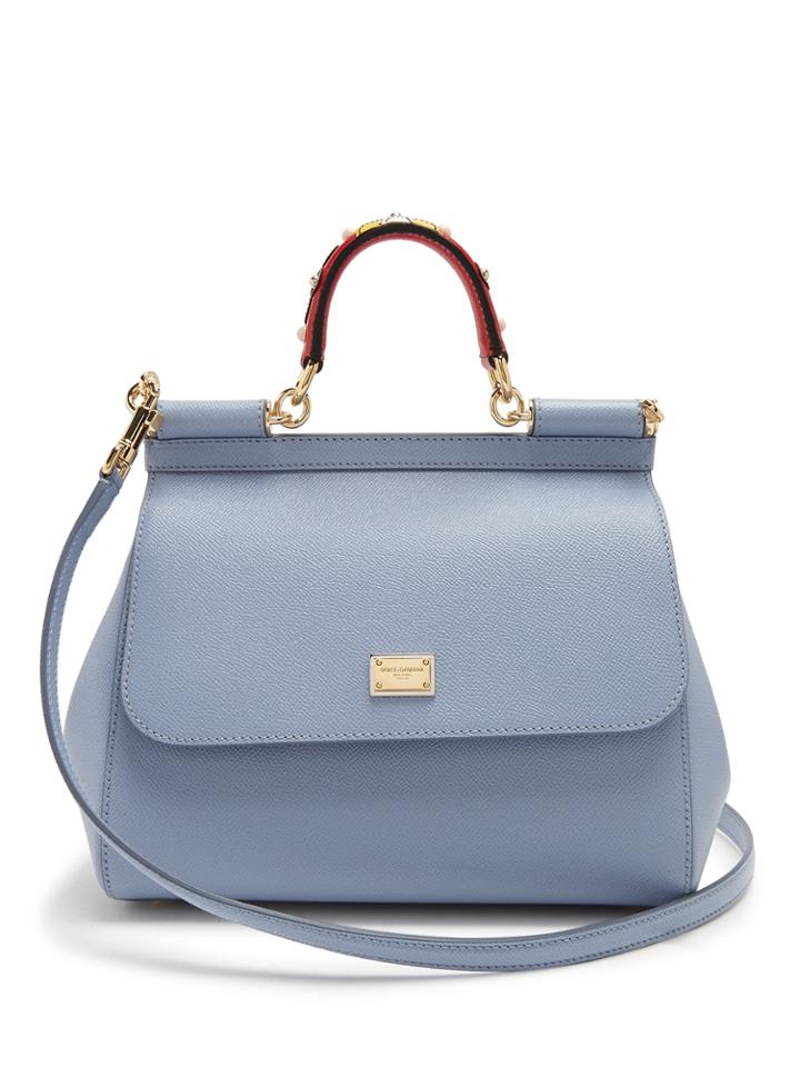 Dolce & Gabbana Sicily Medium Dauphine-leather Bag