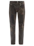 1017 Alyx 9sm - Coated Slim-leg Jeans - Mens - Brown
