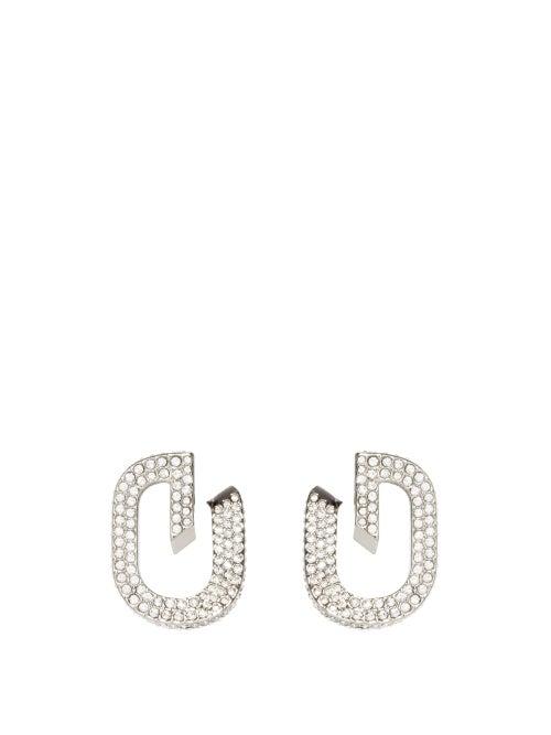 Matchesfashion.com Givenchy - G-link Crystal-embellished Earrings - Womens - Crystal