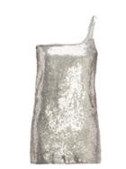 Matchesfashion.com William Vintage - Gucci 1998 Sequinned Mini Dress - Womens - Silver