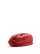 Matchesfashion.com Gucci - Twisted Front Leather Turban Hat - Womens - Red