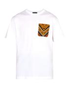 Matchesfashion.com Versace - Printed Pocket Cotton Jersey T Shirt - Mens - White