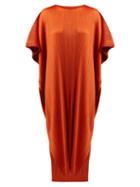 Matchesfashion.com Pleats Please Issey Miyake - Oversized Pliss Pleated Midi Dress - Womens - Brown
