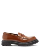 Matchesfashion.com Adieu - Tread-sole Leather Penny Loafers - Mens - Brown