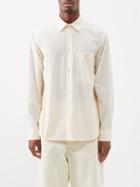 Studio Nicholson - Chest-pocket Cotton-poplin Shirt - Mens - Off White