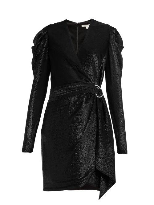 Matchesfashion.com Jonathan Simkhai - Draped Wrap Mini Dress - Womens - Black