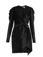 Matchesfashion.com Jonathan Simkhai - Draped Wrap Mini Dress - Womens - Black