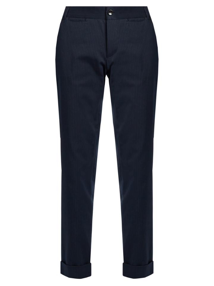 A.p.c. Adele Pinstriped Cotton-blend Trousers