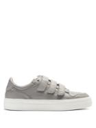 Ami Logo-embroidered Low-top Leather Trainers