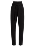 Vanessa Bruno Espagny High-rise Tapered-leg Crepe Trousers