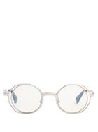 Matchesfashion.com Kuboraum - Round Frame Metal Sunglasses - Mens - Silver