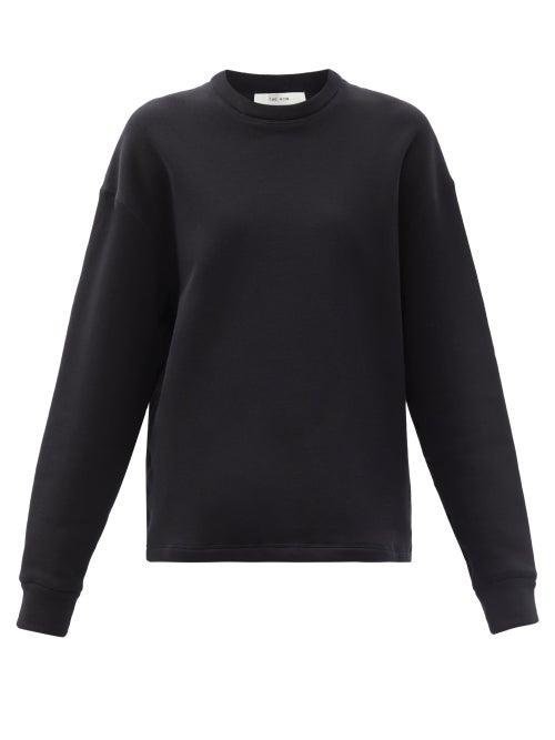 The Row - Derovere Loopback Cotton-jersey Sweatshirt - Womens - Black