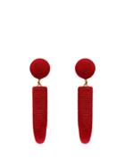 Matchesfashion.com Rebecca De Ravenel - Pasha Cord Earrings - Womens - Red