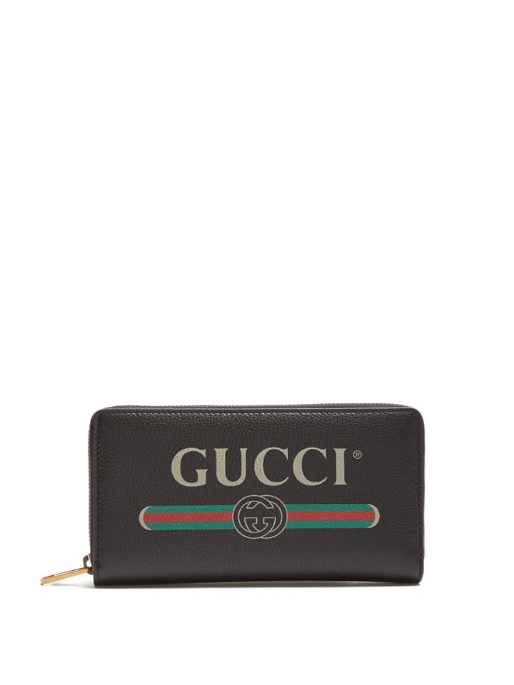 Gucci Logo-print Leather Wallet