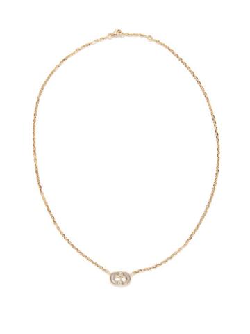Viltier - Reverso Mother Of Pearl, Malachite & Gold Necklace - Womens - Green Gold