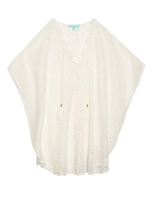 Melissa Odabash Kate Lace-up Mesh Cover-up