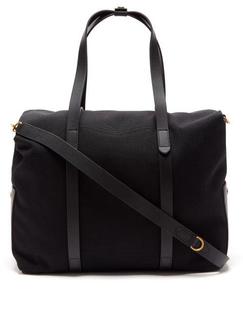 Mismo - Leather-trim Canvas Holdall - Mens - Black