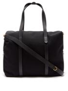 Mismo - Leather-trim Canvas Holdall - Mens - Black