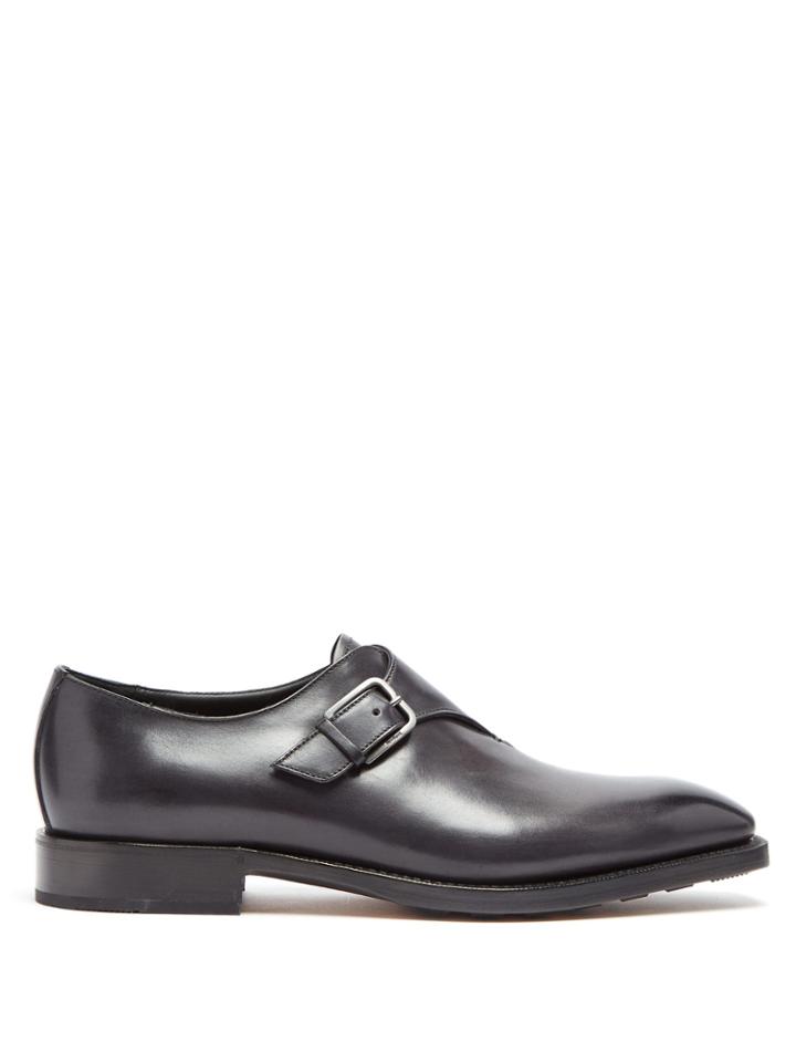 Berluti Detour Leather Monk Strap Shoes