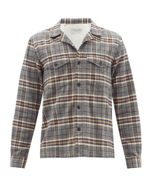 Mens Rtw Officine Gnrale - Jonas Check Cotton-flannel Shirt - Mens - Multi
