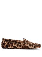 Matchesfashion.com Tod's - Gommino Leopard Print Loafers - Womens - Leopard