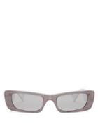Matchesfashion.com Gucci - Rectangle Acetate Sunglasses - Mens - Grey