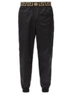 Matchesfashion.com Versace - Greco-jacquard Technical Track Pants - Mens - Black Multi