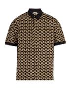 Matchesfashion.com Valentino - Jacquard Polo Shirt - Mens - Brown Multi