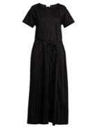 Lemaire Round-neck Tie-waist Cotton Jersey Maxi Dress