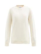 Ladies Rtw Raey - Crew-neck Recycled-cashmere Boyfriend Sweater - Womens - Ivory