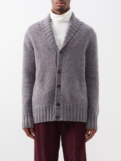 Gabriela Hearst - Casa Shawl-lapel Cashmere Cardigan - Mens - Grey