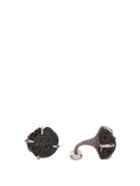 Title Of Work Volcanic Stone And Sterling-silver Cufflinks